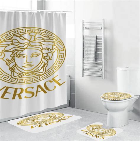 versace linen|bathroom decor with Versace.